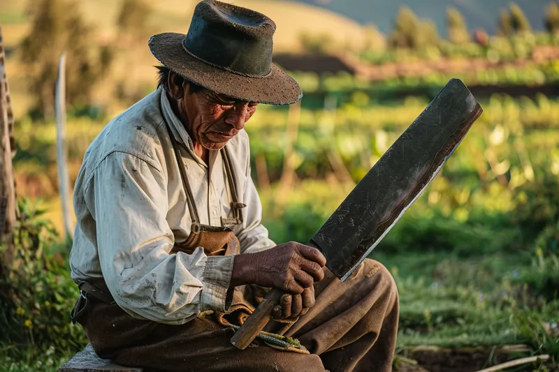 afilar cuchillo con cuero